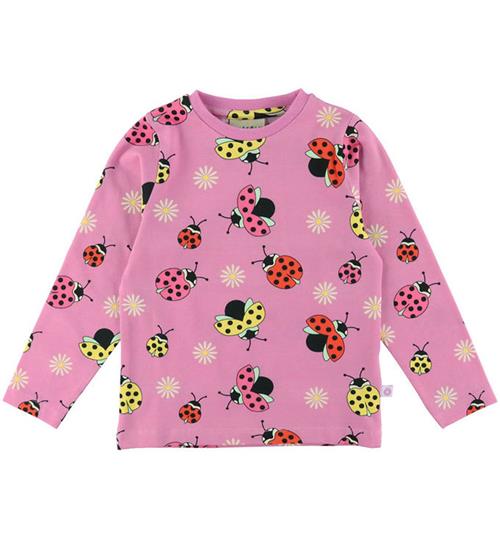 Småfolk Bluse - Pink Lavender m. Mariehøner