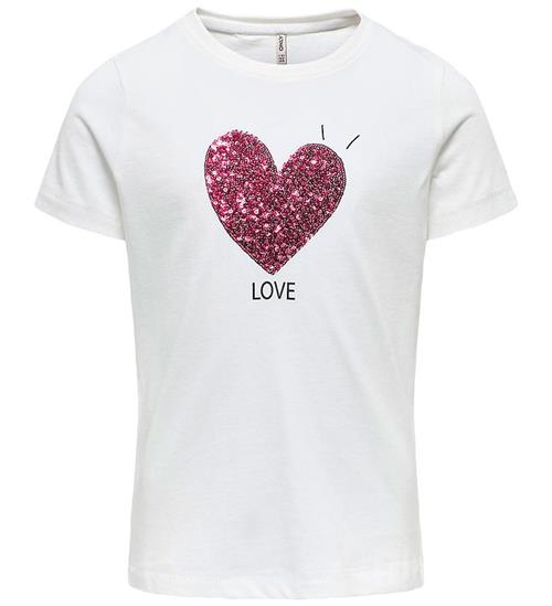 Kids Only T-shirt - KogCandy - Cloud Dancer/Love