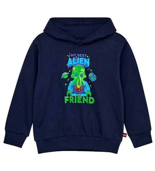 LEGOÂ® Wear Hættetrøje - LWSaku - Dark Navy m. Alien