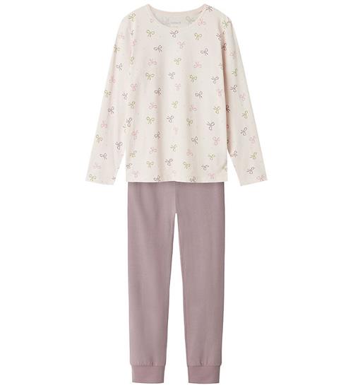 Name It Nattøj - 2-Delt - Noos - NkfNightset - Barely Pink/Bows