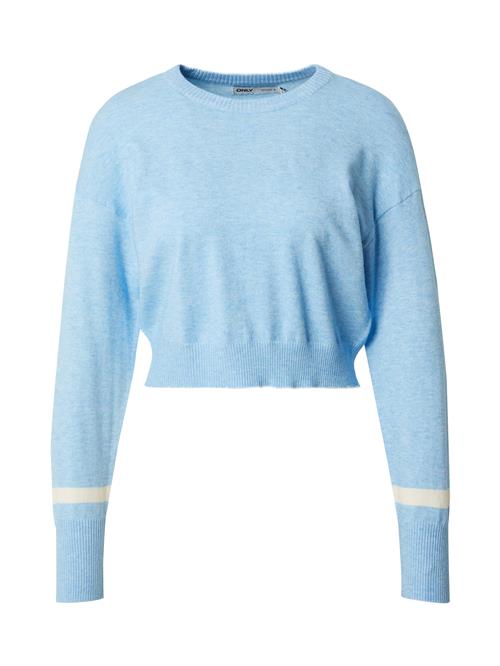 ONLY Pullover 'LIBI'  himmelblå / hvid