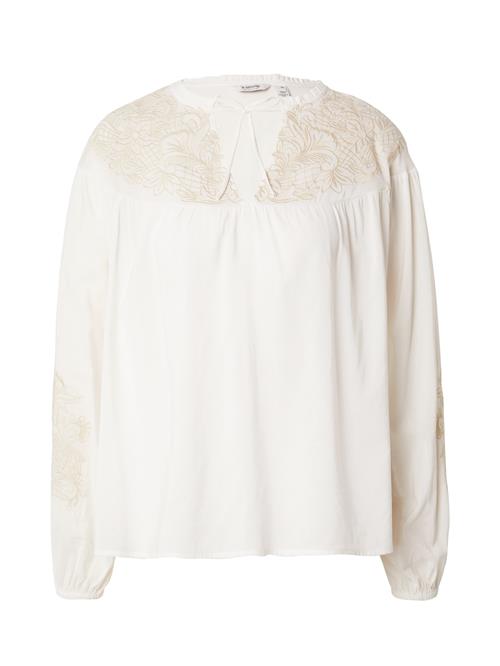 b.young Bluse 'JALISSA'  ecru / mørkebeige
