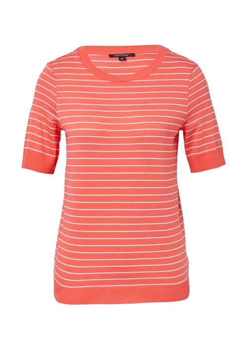 COMMA Pullover  koral / hvid
