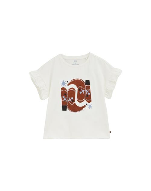 WE Fashion Bluser & t-shirts  lyseblå / brun / sort / hvid