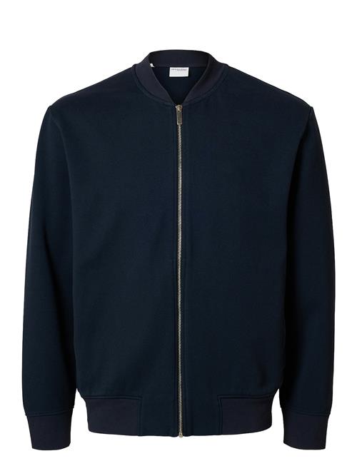 Slhmack Sweat Bomber Ls Noos Selected Navy