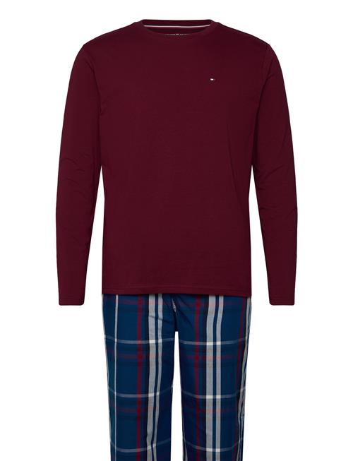 Ls Pj Set Woven - Boxed Tommy Hilfiger Burgundy