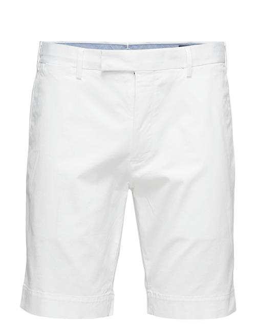 Stretch Slim Fit Chino Short Polo Ralph Lauren White