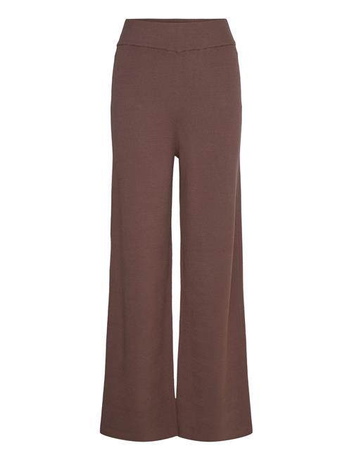 Yasfonny Hw Knit Pant S. Noos YAS Brown