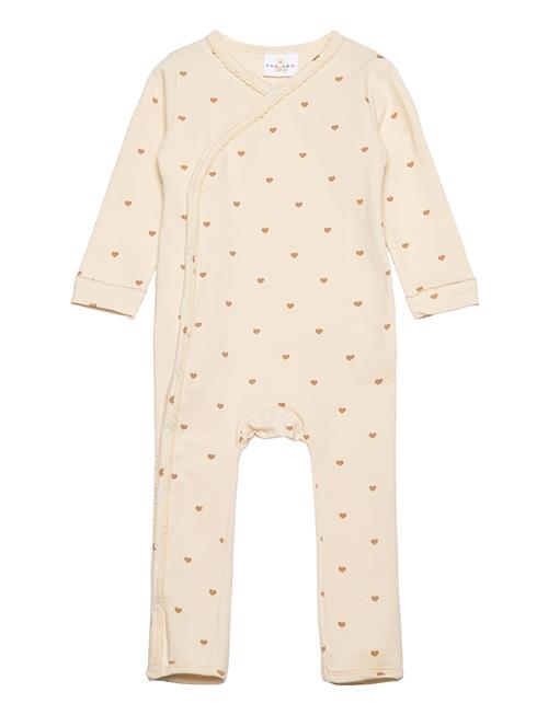 Tnsbnova L_S Wrap Jumpsuit The New Cream