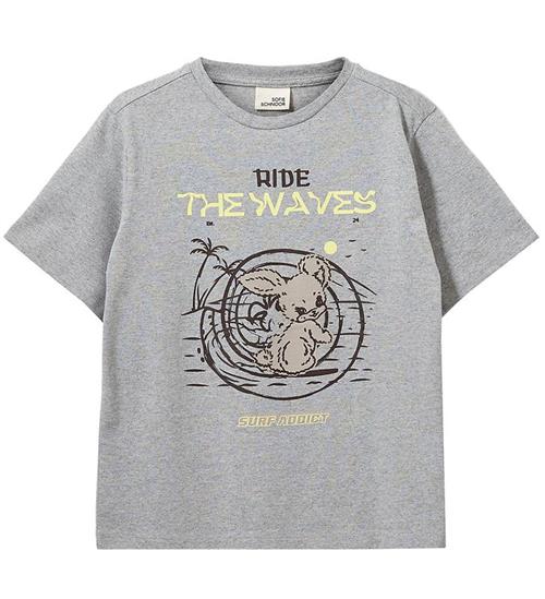 Sofie Schnoor T-shirt - Gråmeleret m. Kanin