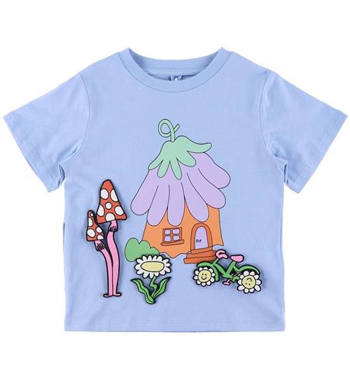 Stella McCartney Kids T-shirt - Lyseblå m. Patches