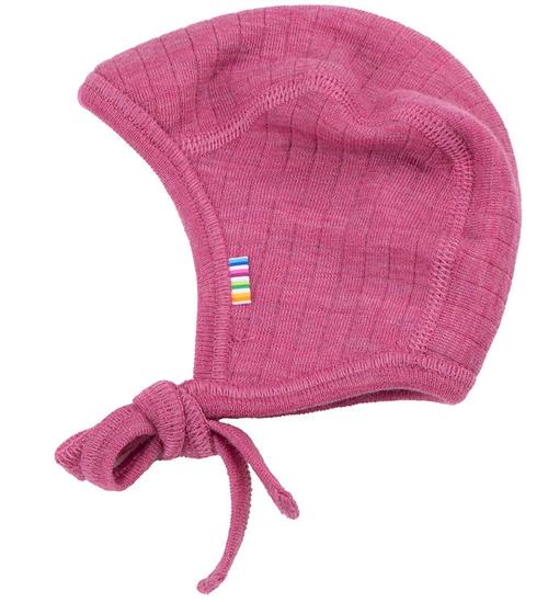Joha Babyhjelm - Uld - 2-Lags - Hindbær