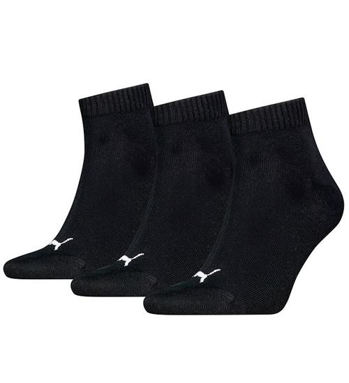 Puma Ankelstrømper - 3-pak - Quarter Plain - Sort