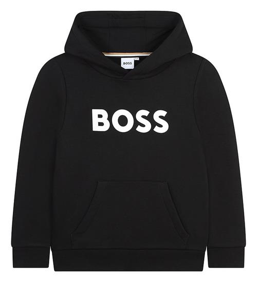 BOSS Hættetrøje - Sort m. Hvid