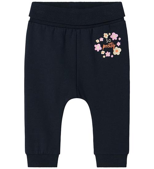 Name It Sweatpants - NbfVrille - Dark Sapphire/Flowers