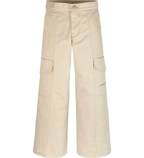 Calvin Klein Bukser - Clean Utility Cargo - Pelican
