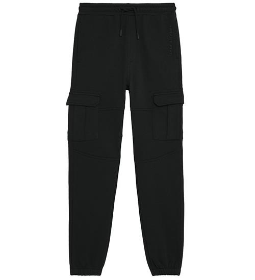 Lyle & Scott Sweatpants - Cuffed Cargo - Jet Black