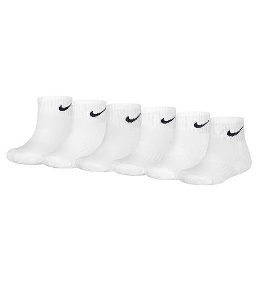 Nike Ankelstrømper - Cushioned - Dri-Fit - 6-Pak - Hvid