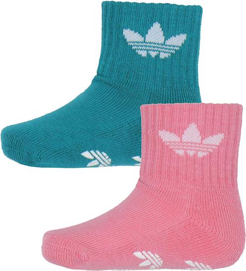 adidas Originals Strømper m. Antiskrid - 2-Pak - Petroleum/Rosa