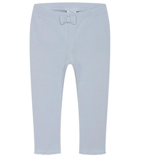 Hust and Claire Leggings - Rib - Le - Blue Flax m. Sløjfe