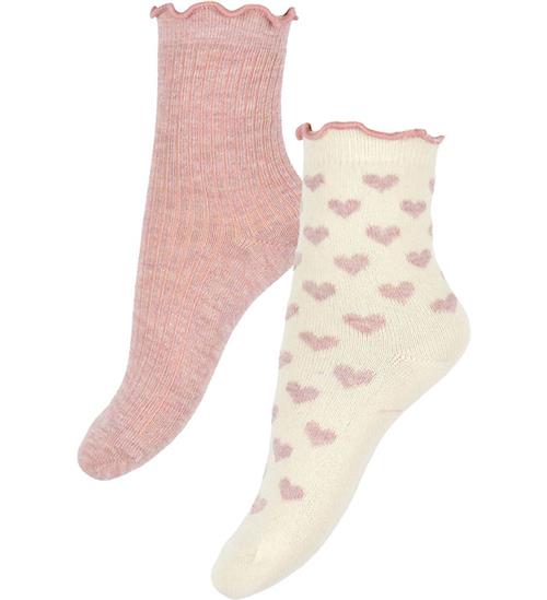 Minymo Strømper - 2-pak - Light Rose