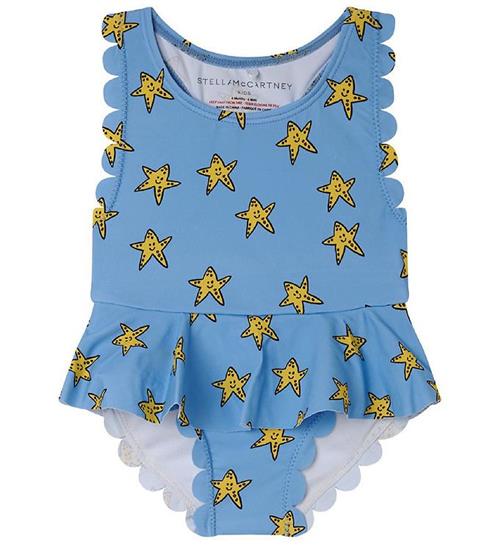 Stella McCartney Kids Badedragt - UV50+ - Blå/Gul m. Søstjerner