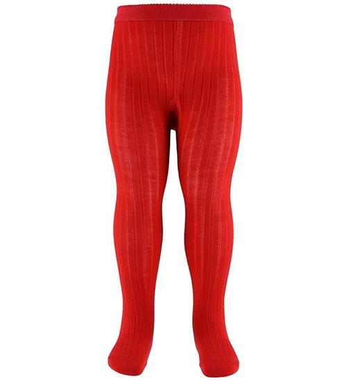 MP Strømpebukser - Rib - Tomato