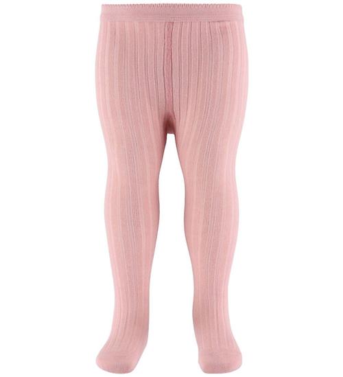 MP Strømpebukser - Rib - Silver Pink