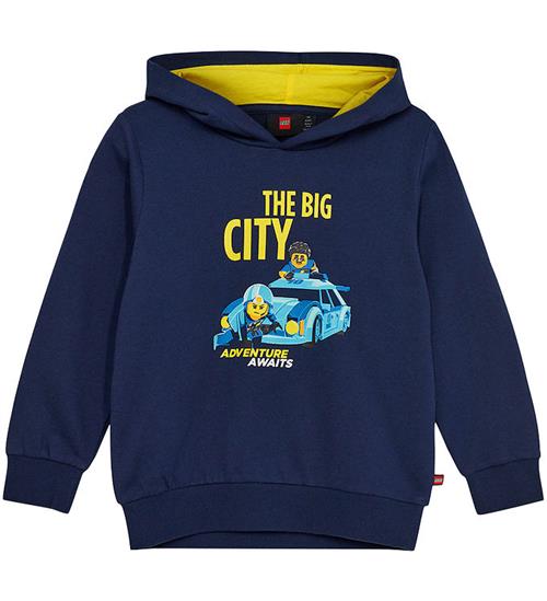 LEGOÂ® City Hættetrøje - LWScout 109 - Dark Navy m. Gul