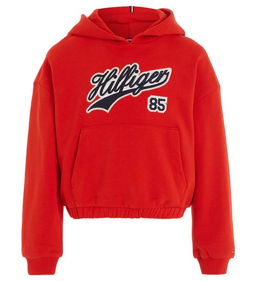 Tommy Hilfiger Hættetrøje - Hilfiger Script - Fierce Red