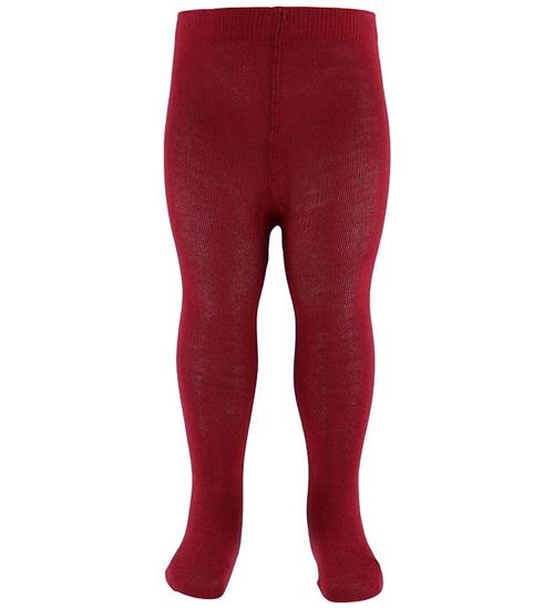 Minymo Strømpebukser m. Blonder - Rio Red
