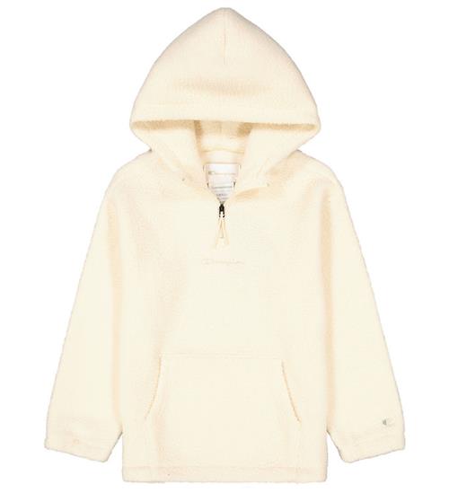 Champion Hættetrøje - Fleece - Hvid