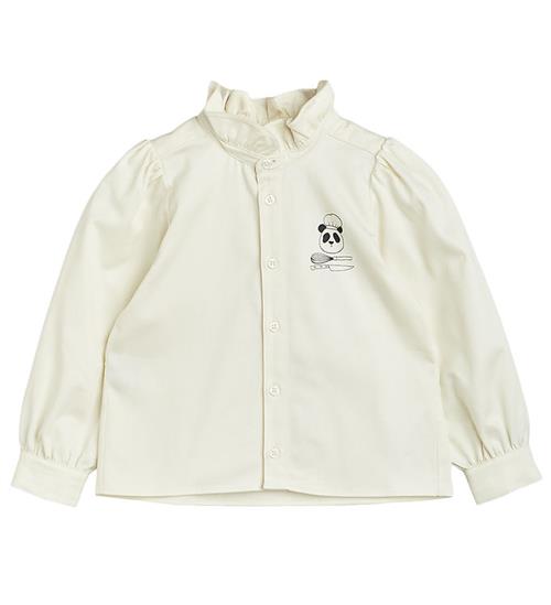 Mini Rodini Skjorte - Chef Panda - Hvid