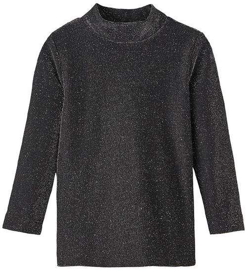 Name It Bluse - NmfRota - Sort m. Sølvglimmer
