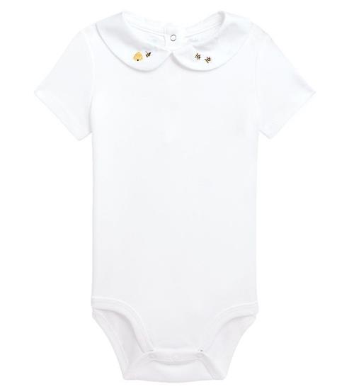 Polo Ralph Lauren Body k/æ - Baby Collection - Hvid m. Bier