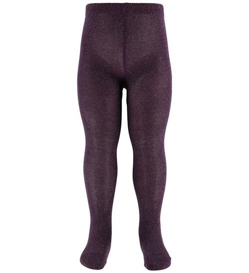 MP Strømpebukser - Glitter - Dark Purple