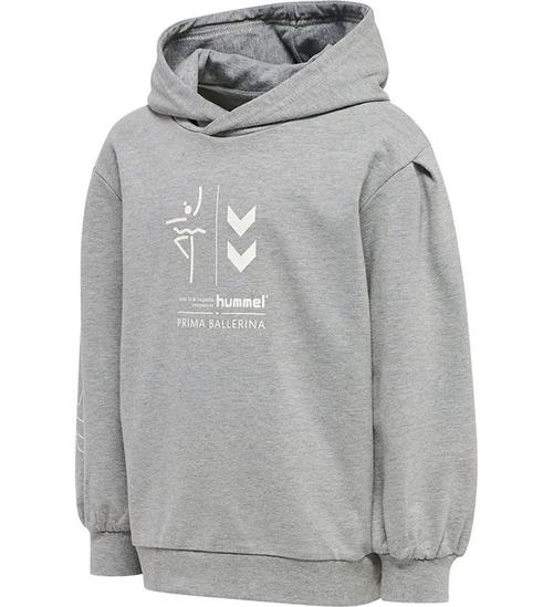 Hummel Hættetrøje - HmlPrima Bee - Gråmeleret