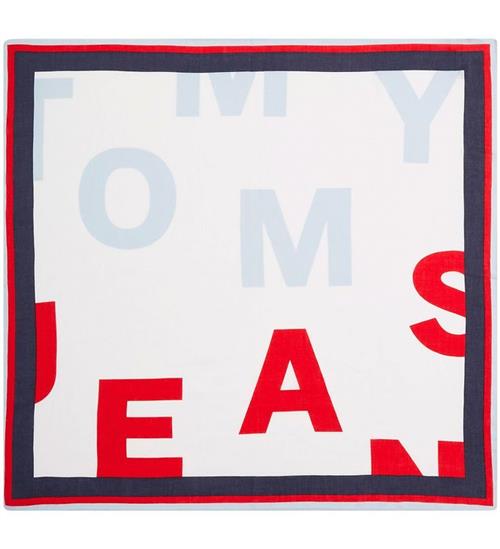Tommy Hilfiger Tørklæde - Rød/Twilight Navy