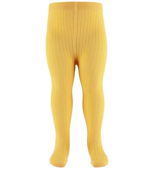 Melton Strømpebukser - Rib - Yolk Yellow