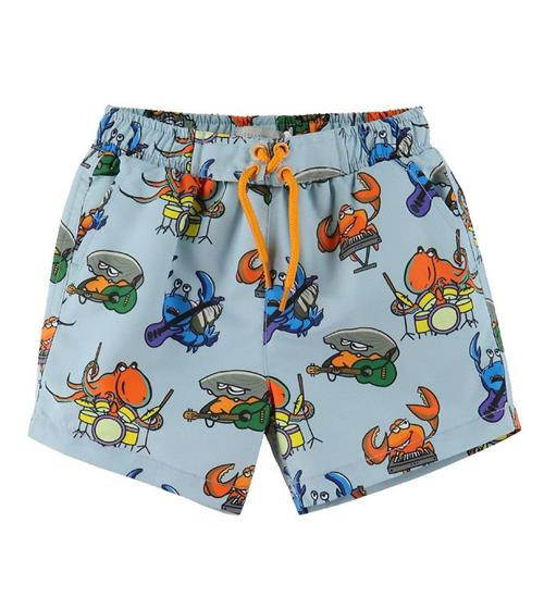 Stella McCartney Kids Badeshorts - Lyseblå m. Havprint