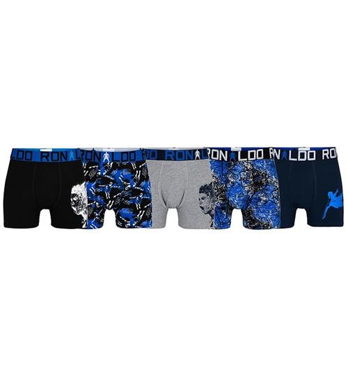 Ronaldo Boxershorts - 5-pak - Blå/Grå/Sort