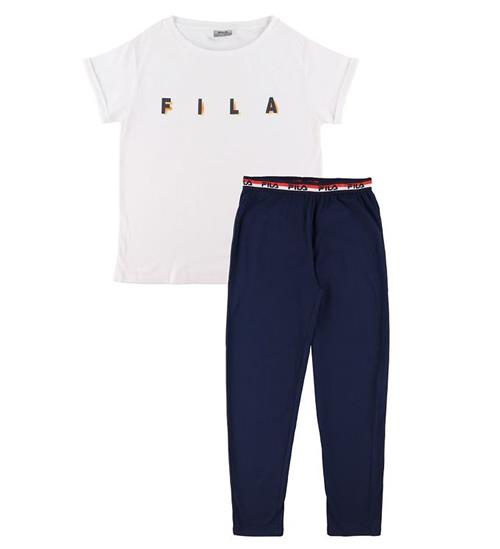 Fila Nattøj - Hvid/Navy m. Logo