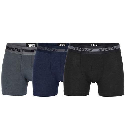 Se JBS Boxershorts - 3-pak - Bambus - Sort/Grå/Navy ved KidsWorld