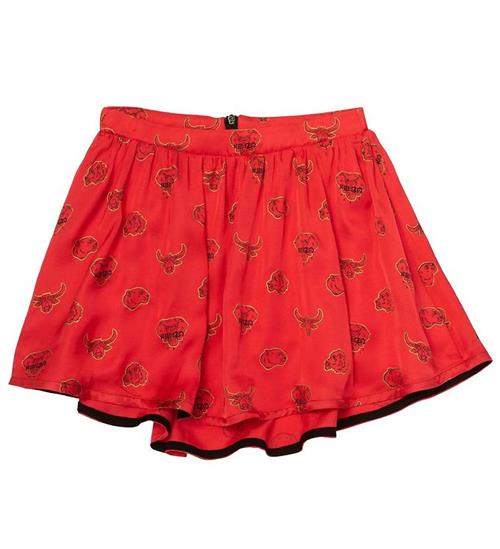 Se Kenzo Nederdel - Exclusive Edition - Bright Red/Sort m. Kenzos D ved KidsWorld