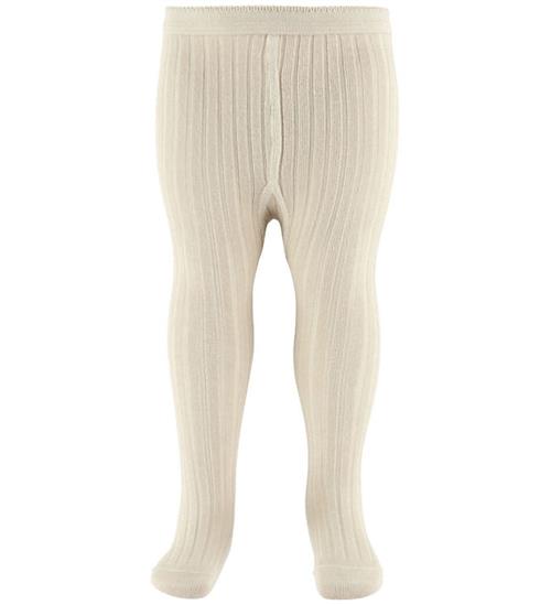 MP Strømpebukser - Rib - Off White