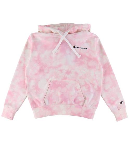 Champion Fashion Hættetrøje - Rosa/Hvid Batik
