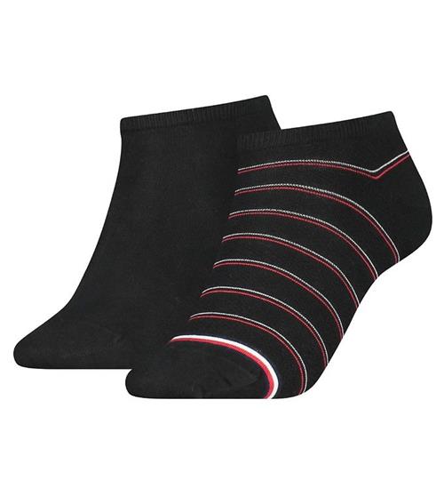 Tommy Hilfiger Ankelstrømper - 2-pak - Sort