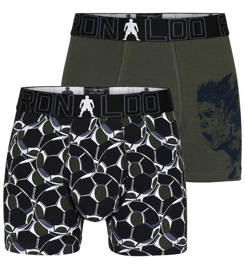 Ronaldo Boxershorts - 2-pak - Sort/Armygrøn
