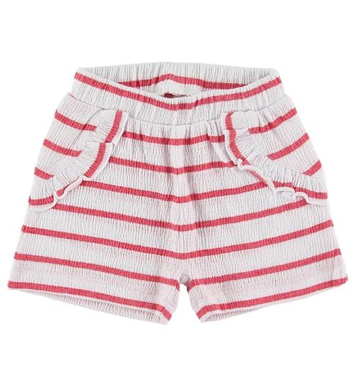 Se Name It Shorts - NbfHollie - Claret Red m. Striber ved KidsWorld