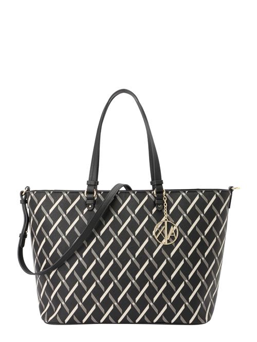 ARMANI EXCHANGE Shopper 'GYNGER'  beige / grå / sort / hvid